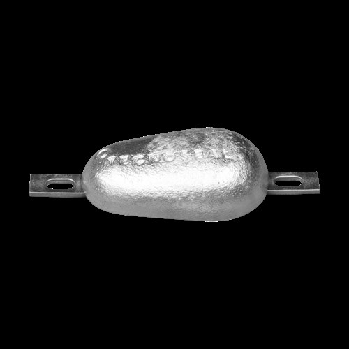 tear drop bolt-on anode 3,1kg with slotted holes H.C.200 - 00352 a - 00352/A