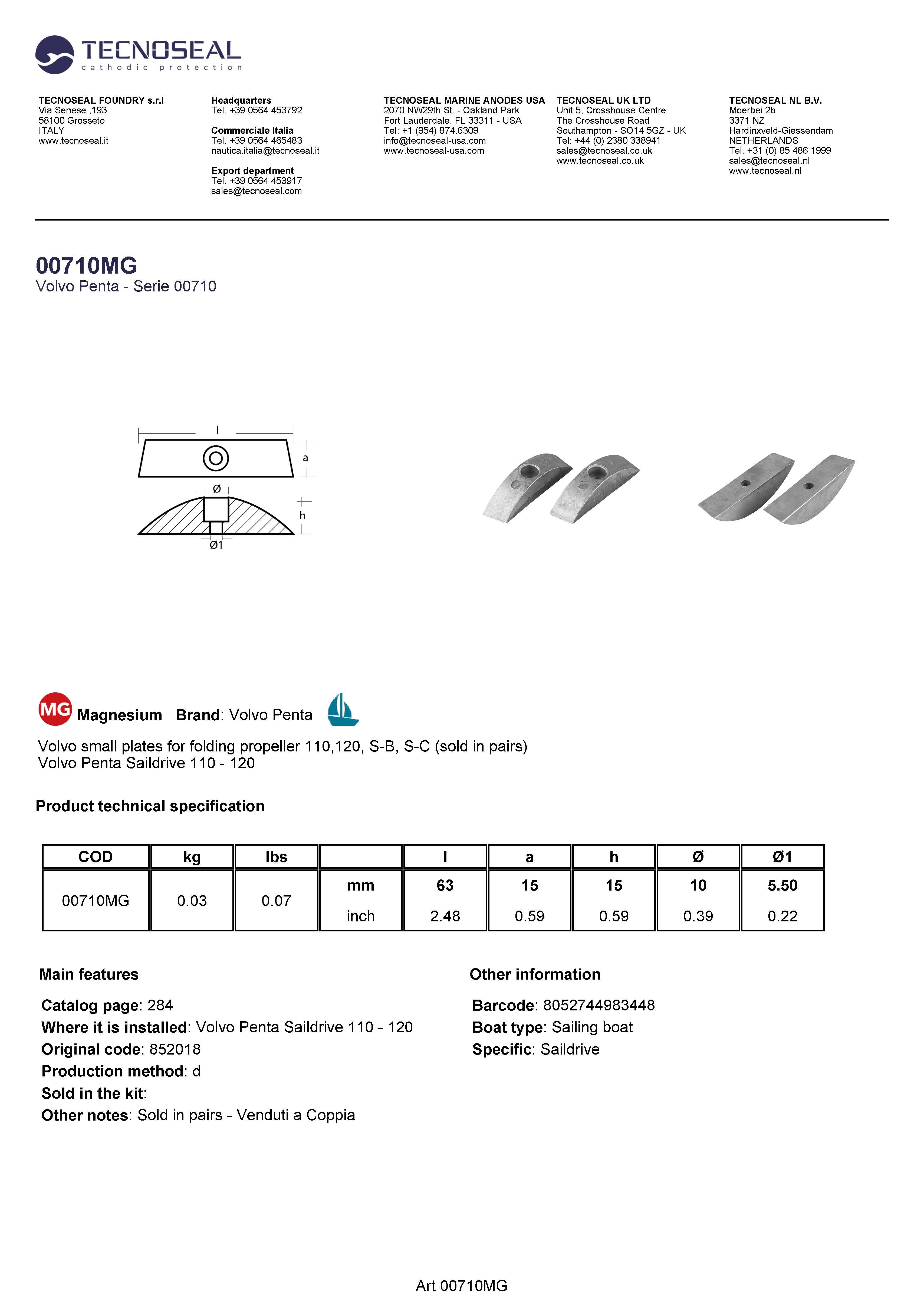Volvo small plates folding 110,120, S-B, S-C (sold in pairs) - 00710mg 1 - 00710MG
