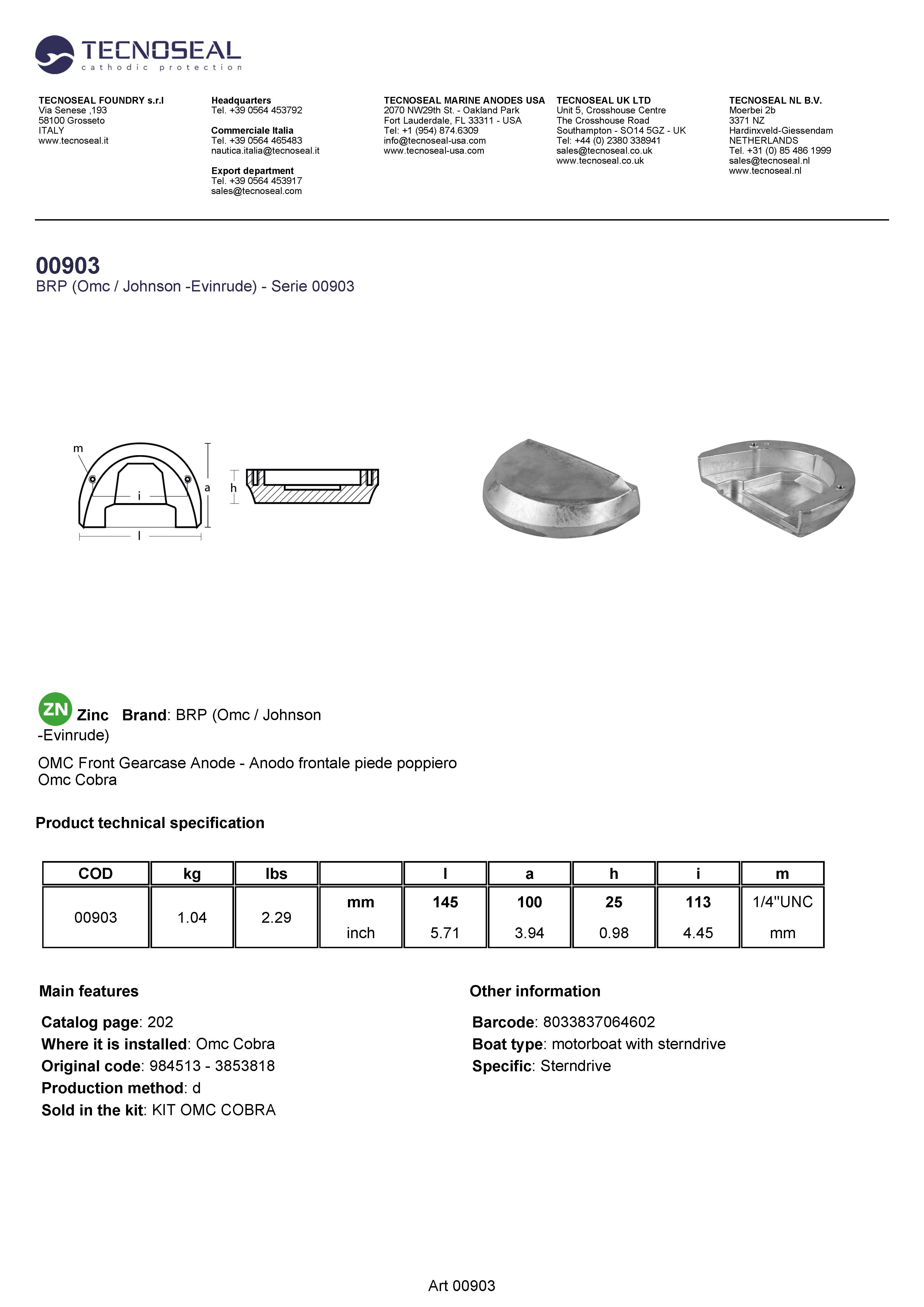 BRP Horseshoe for OMC Cobra - 00903 - 00903