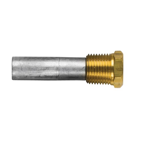 Yanmar pencil anode &Oslash;16 L.50 with brass plug 1/2'' Bspt - 01317t - 01317T