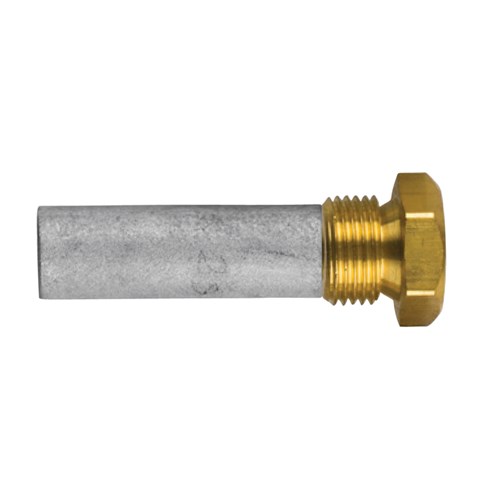 Yanmar pencil anode &Oslash;12,7 L.38 with brass plug 3/8''NPT - 01321t - 01321T