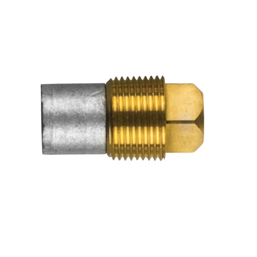 Caterpillar  pencil anode &Oslash; 22 L.20  plug th.3/4''GAS - 02022t - 02022T