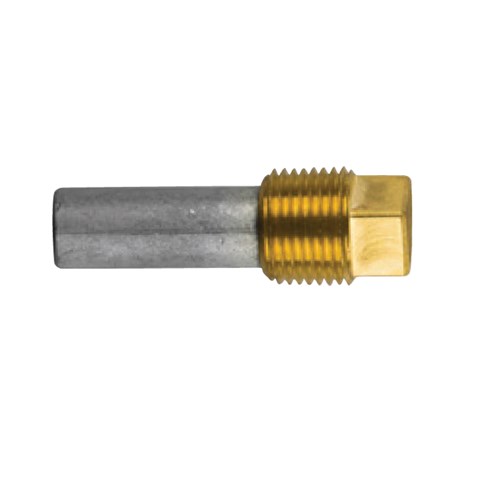 Caterpillar  pencil anode &Oslash; 12 L.40  plug th.3/8''bspt - 02027t - 02027T