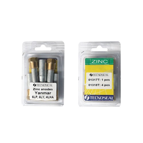 Yanmar pencils kit: anodes hardware and brackets  included - Kityanmar6lp - KITYANMAR6LP/6LY/4LH