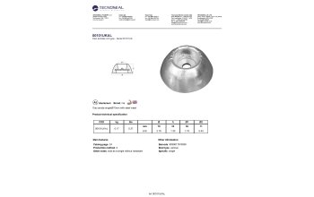 Disc anode single&Oslash;70mm with steel insert - 00101ukal - 00101UKAL