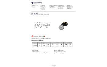 Disc anode for Stern 140*30 compl. w. plug, pad&bolt - 00130cmg - 00130CMG