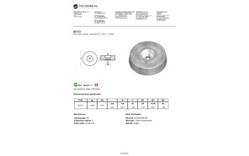 Disc anode for Stern 140*35mm - 00131 1 - 00131