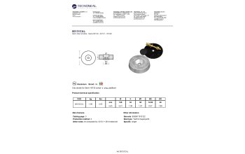 Disc anode for Stern 140*35 compl. w. plug, pad&bolt - 00131cal - 00131CAL