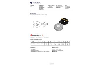 Disc anode for Stern 140*35 compl. w. plug, pad&bolt - 00131cmg 1 - 00131CMG