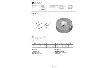 Disc anode for Stern 125*38mm - 00140al - 00140AL
