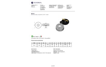 Disc anode for Stern 125*38 compl. w. plug, pad&bolt - 00141 1 - 00141