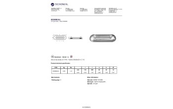 Bolt-on bar anode UK TYPE - Fairline 200x65x32  H.C.110 - 00269eal 1 - 00269E/AL