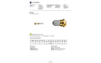 Volvo Penta pencil anode &Oslash;15,5 L.40  plugth.1'' Gas - 00716t 1 - 00716T